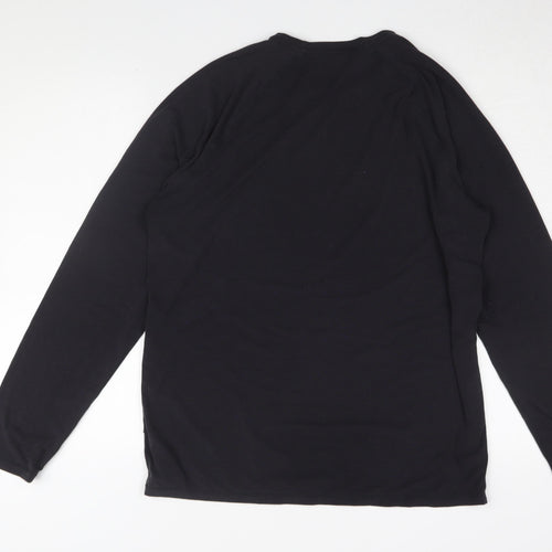 GapFit Men's Black Long Sleeve T-Shirt Medium