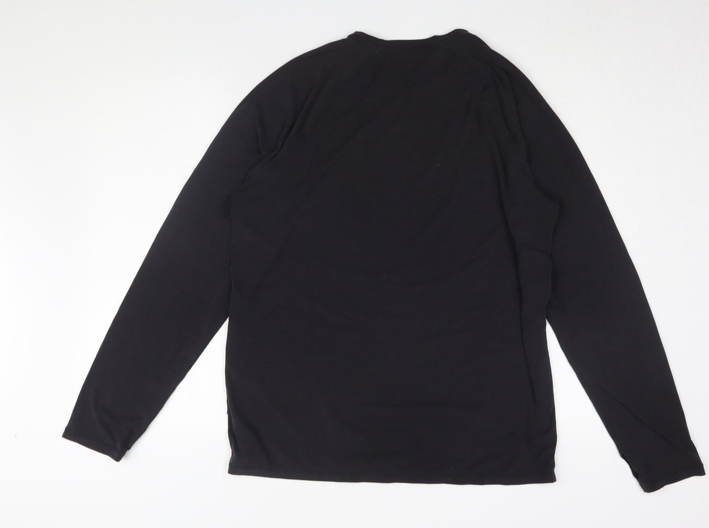 GapFit Men's Black Long Sleeve T-Shirt Medium