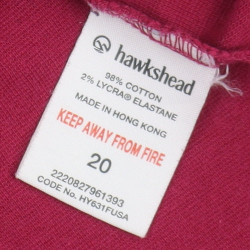 Hawkshead Women's Red V-Neck Long Sleeve T-Shirt