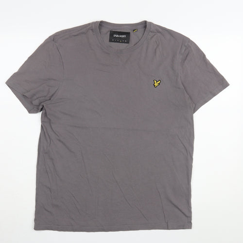 Lyle & Scott Men's Grey Cotton T-Shirt L