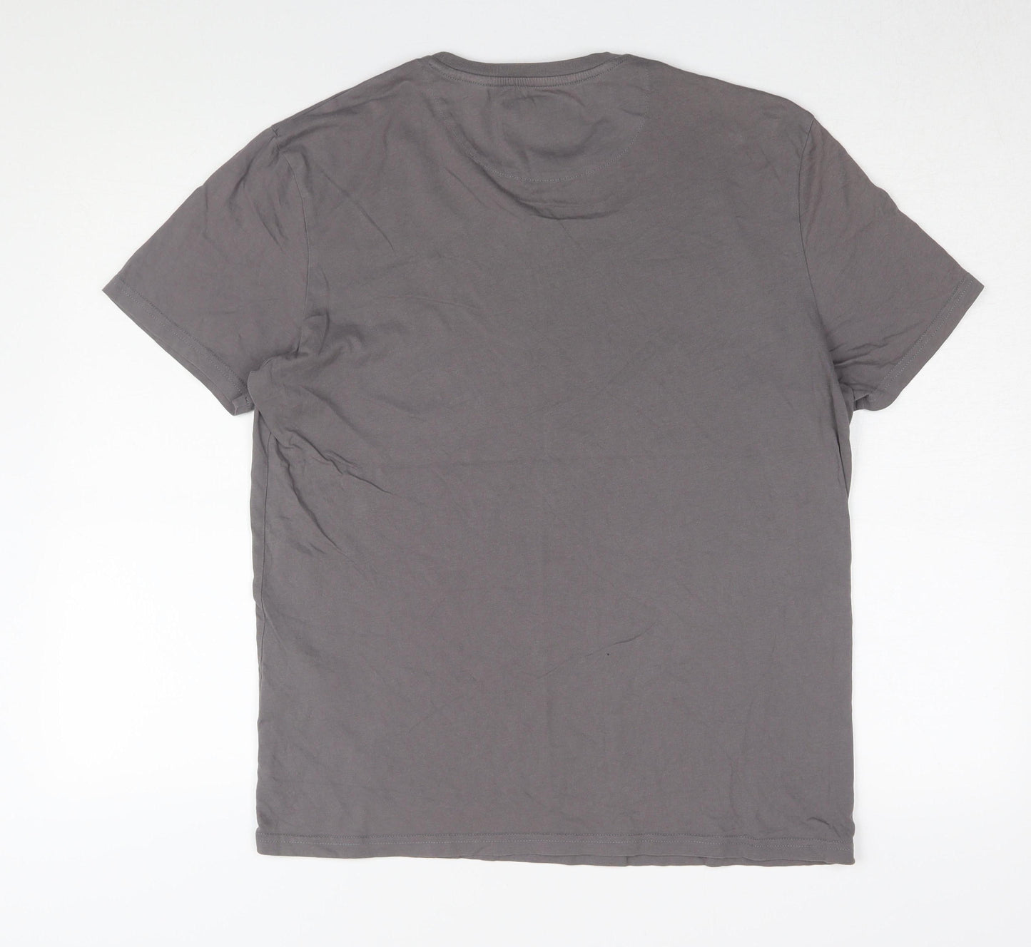 Lyle & Scott Men's Grey Cotton T-Shirt L