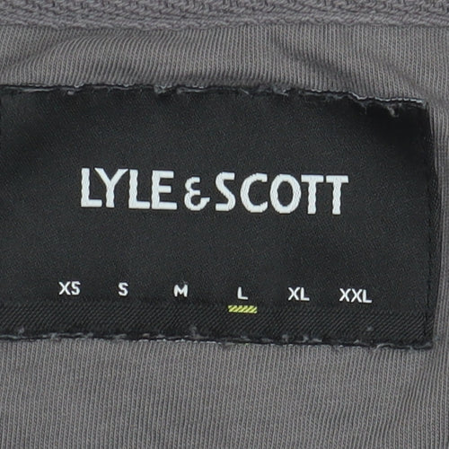Lyle & Scott Men's Grey Cotton T-Shirt L