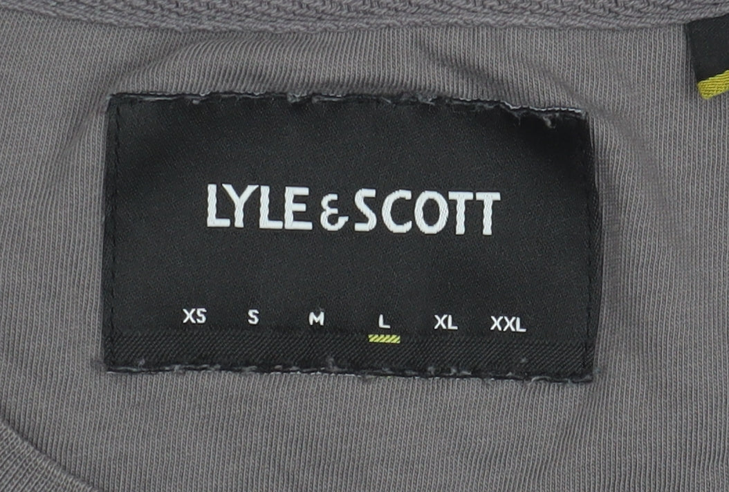 Lyle & Scott Men's Grey Cotton T-Shirt L