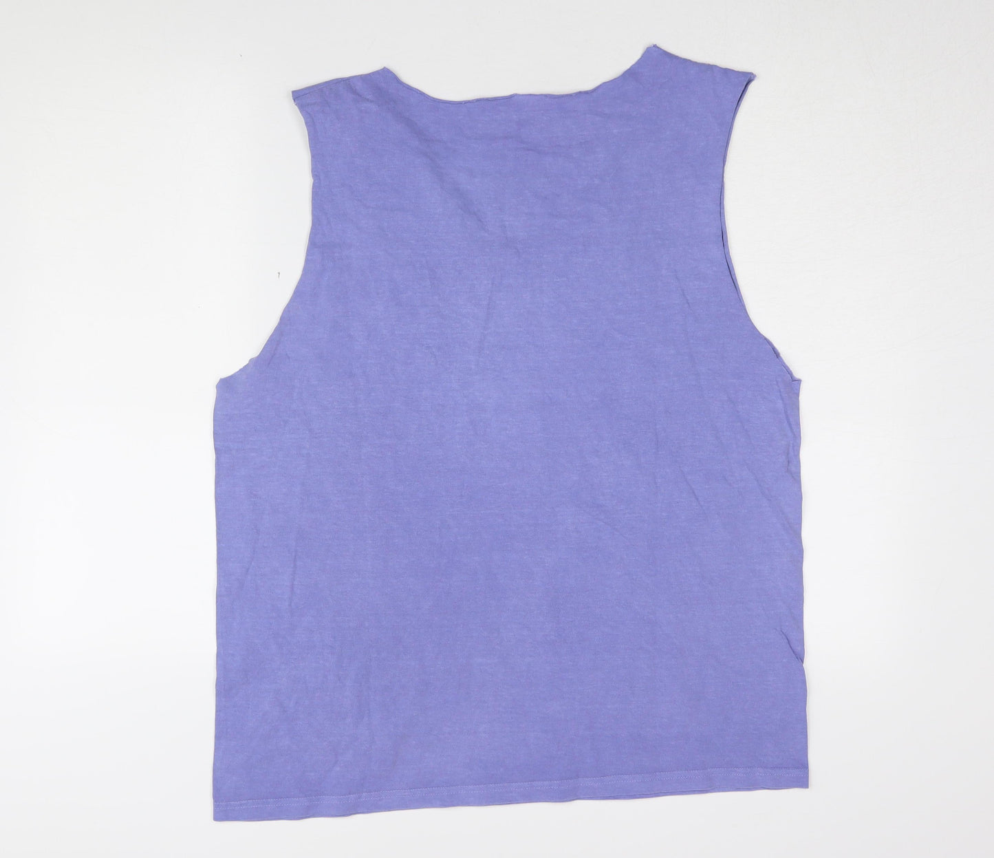 Nirvana Men's Sleeveless Purple Graphic T-Shirt M