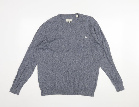 Jack Wills Men's Blue Cotton Crew Neck Pullover Jumper L