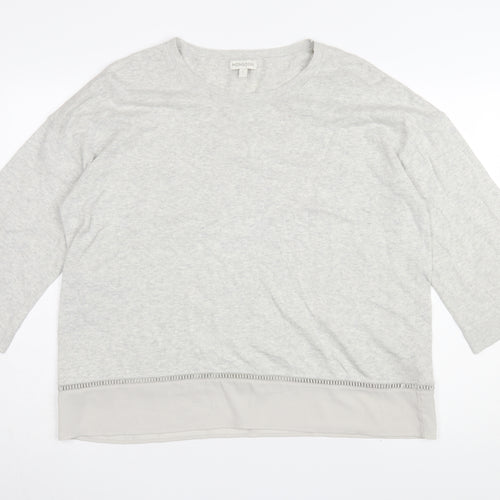 Monsoon Women’s Grey Pullover Jumper, Size L, Casual Knit