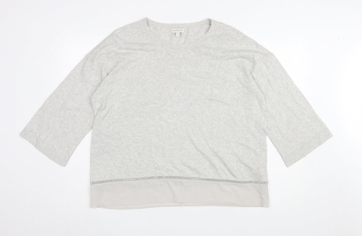 Monsoon Women’s Grey Pullover Jumper, Size L, Casual Knit