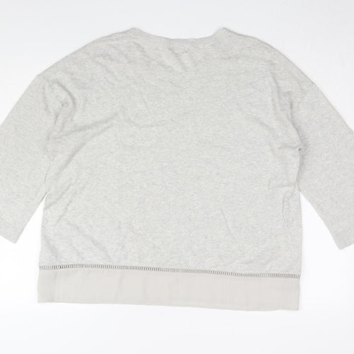 Monsoon Women’s Grey Pullover Jumper, Size L, Casual Knit