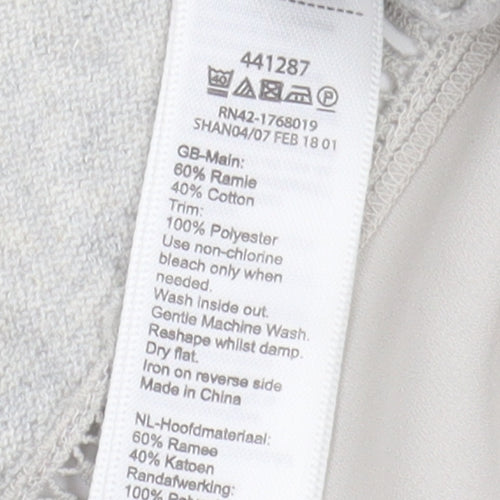 Monsoon Women’s Grey Pullover Jumper, Size L, Casual Knit