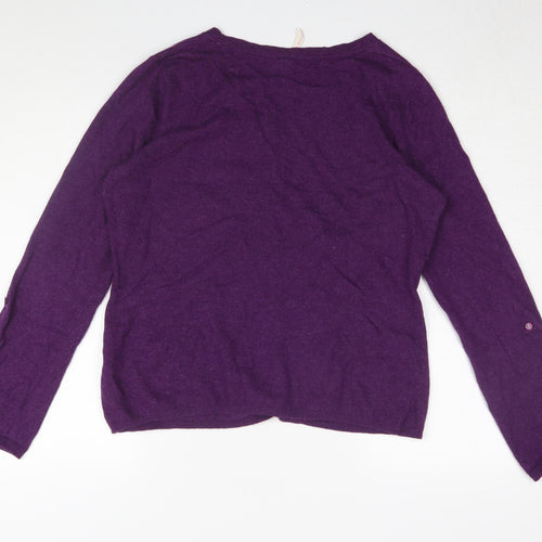 White Stuff Women's Purple Cardigan Size 18