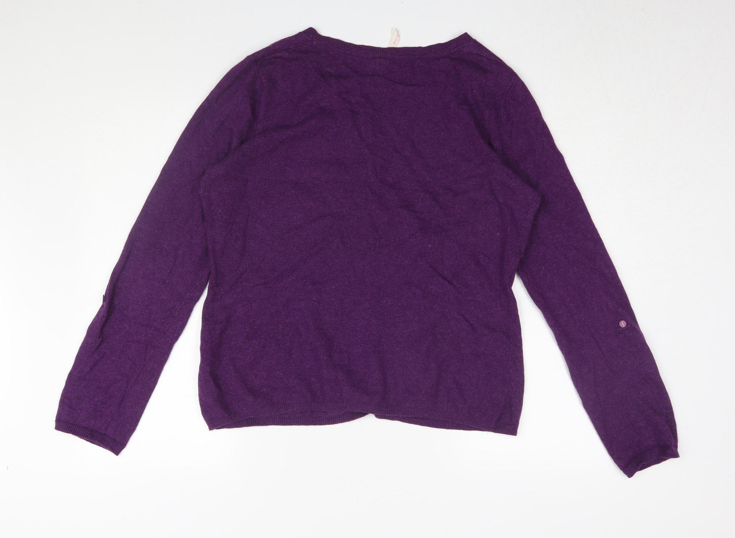 White Stuff Women's Purple Cardigan Size 18