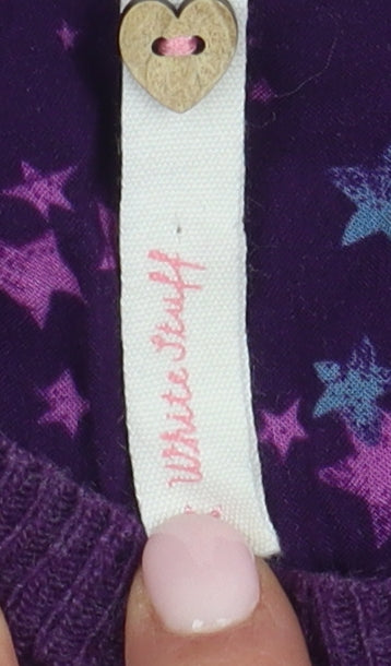 White Stuff Women's Purple Cardigan Size 18