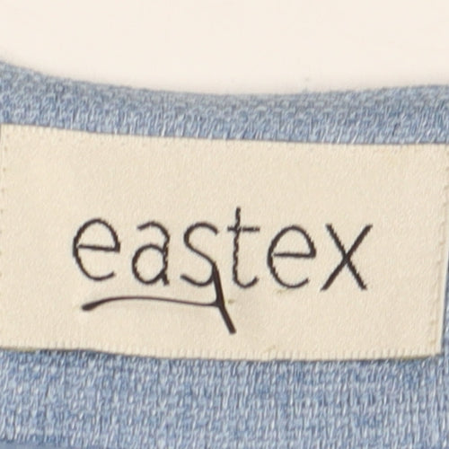 Eastex Women's Blue Blazer, Size 14, Lined, 3/4 Sleeve