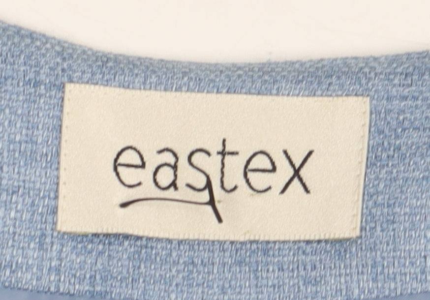 Eastex Women's Blue Blazer, Size 14, Lined, 3/4 Sleeve