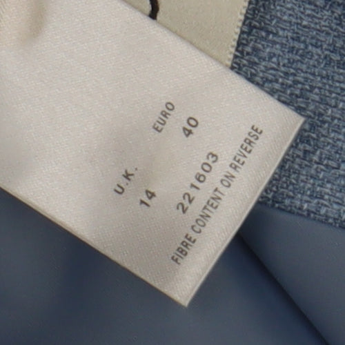 Eastex Women's Blue Blazer, Size 14, Lined, 3/4 Sleeve