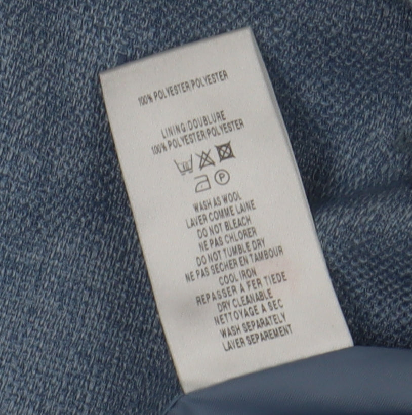 Eastex Women's Blue Blazer, Size 14, Lined, 3/4 Sleeve