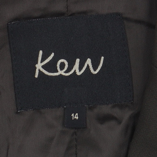 Kew Women's Black Blazer, Size 14, Wool Blend, Business