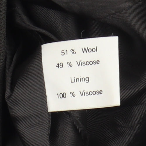 Kew Women's Black Blazer, Size 14, Wool Blend, Business