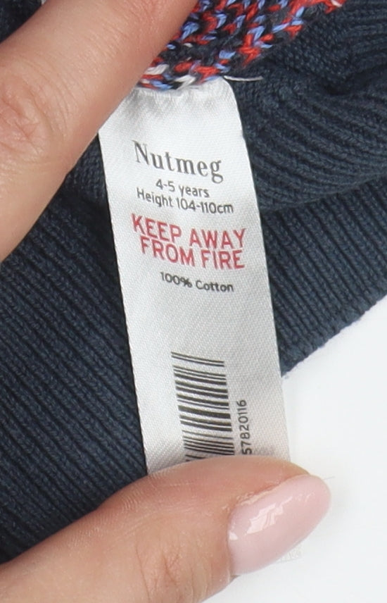 Nutmeg Boys Blue Spider-Man Pullover Jumper, Size 4-5 Years