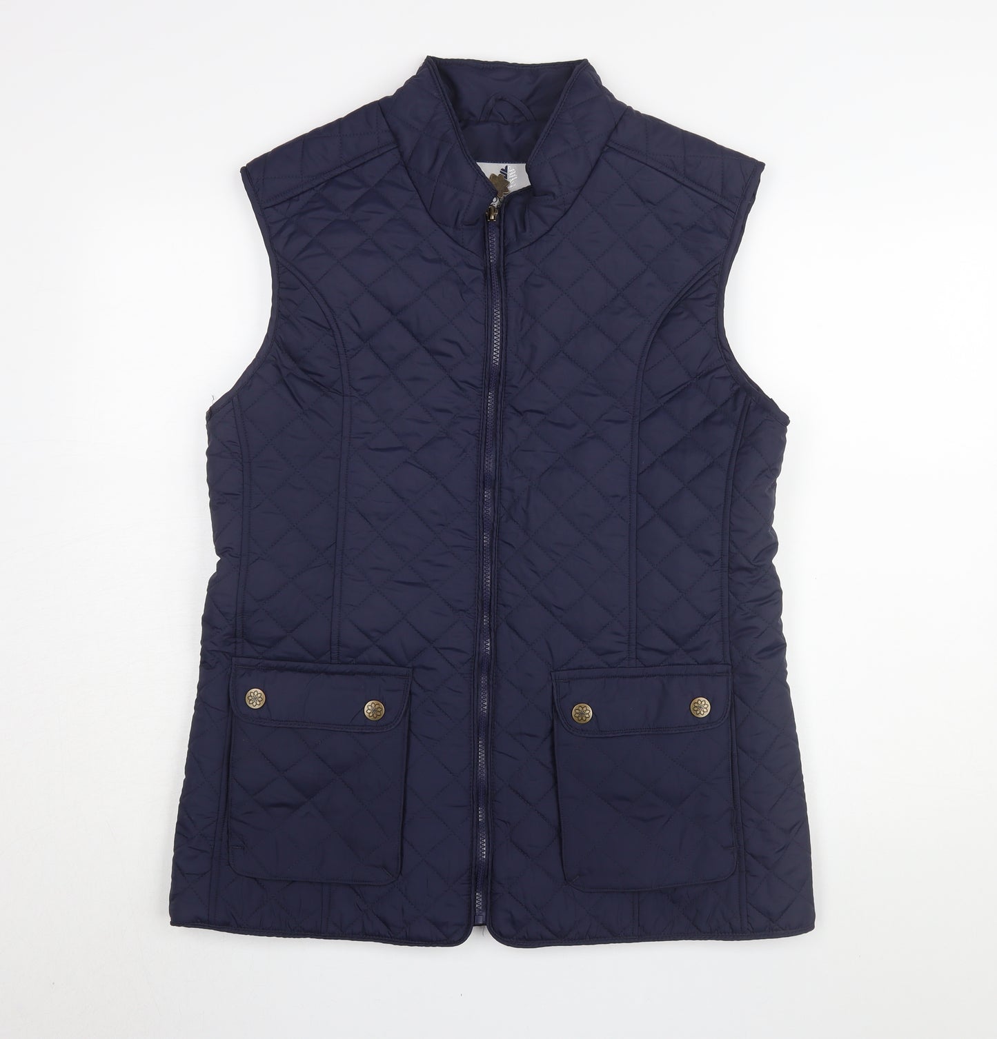 Country Estate Women's Blue Quilted Waistcoat 18