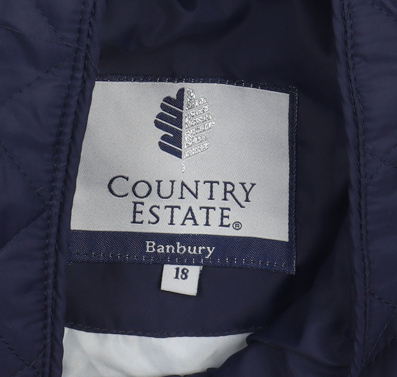 Country Estate Women's Blue Quilted Waistcoat 18