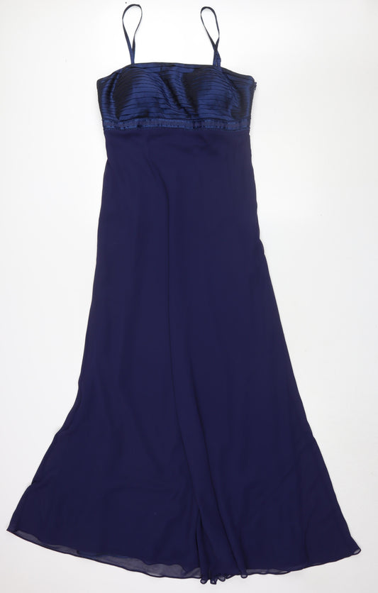 Début Women's Blue Long Slip Dress Size 12