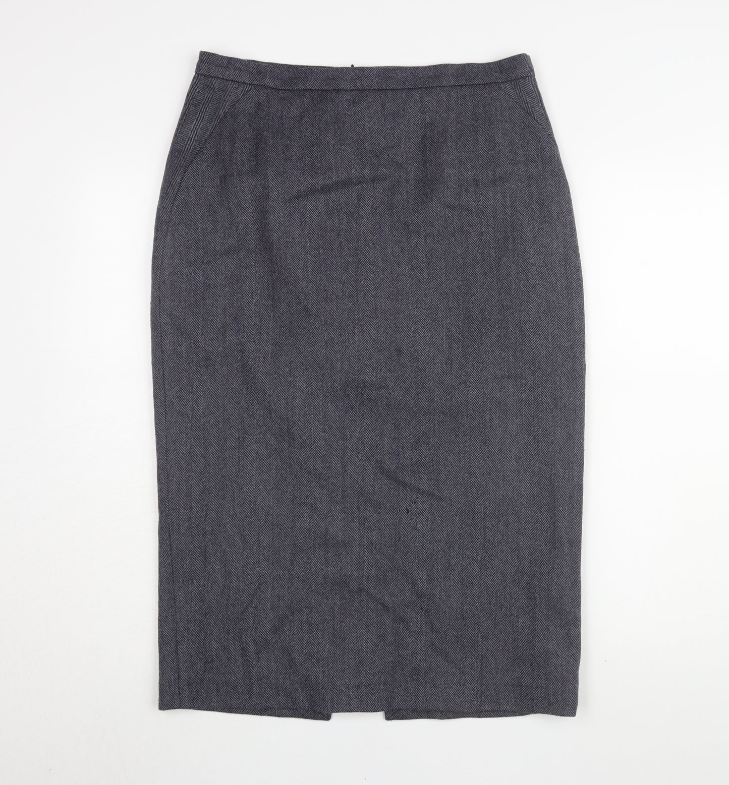 L.K. Bennett Women's Grey Midi Pencil Skirt Size 14