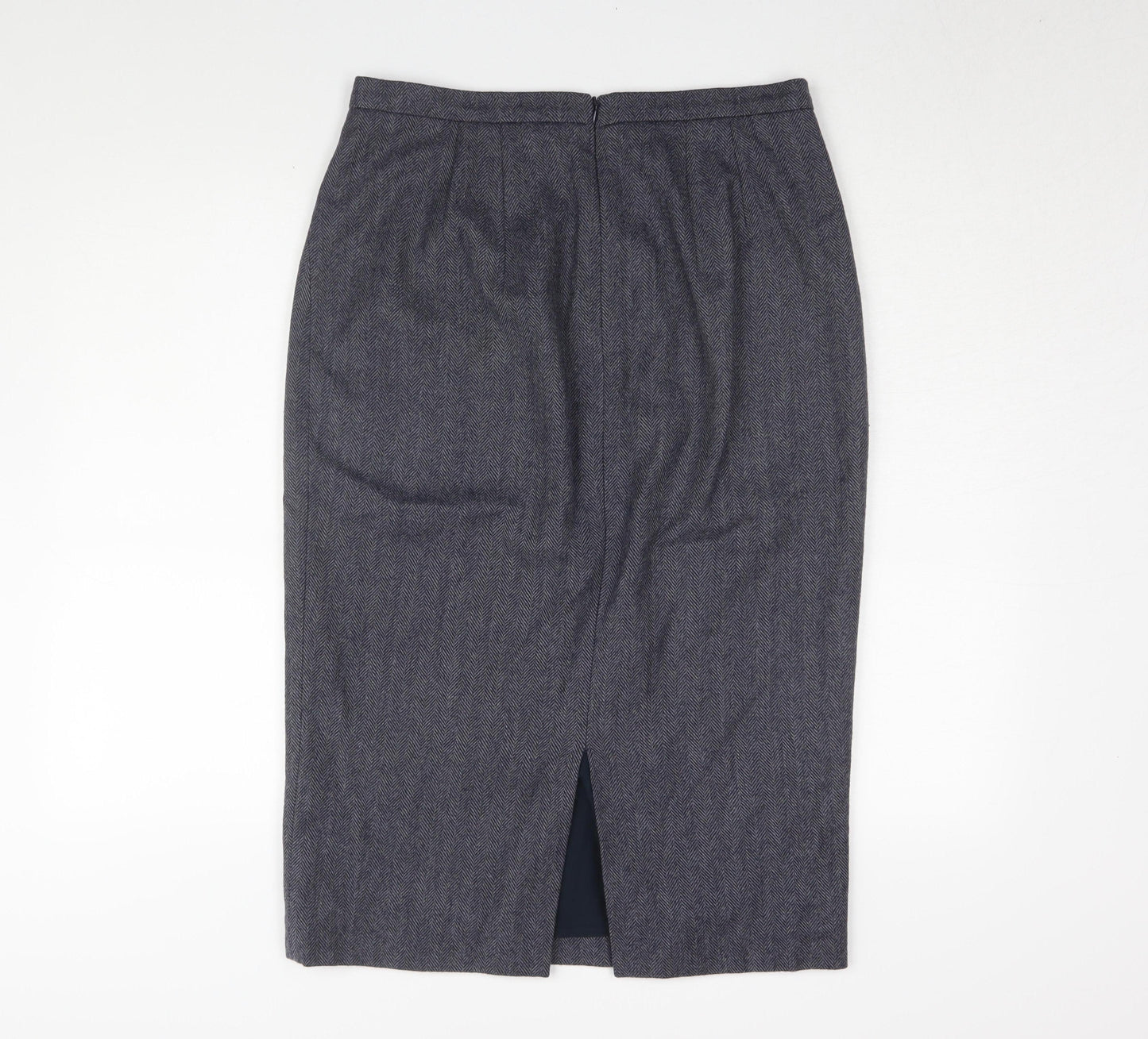 L.K. Bennett Women's Grey Midi Pencil Skirt Size 14