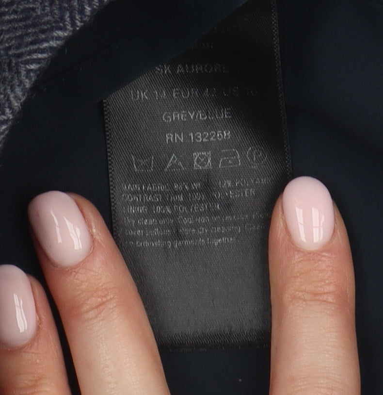 L.K. Bennett Women's Grey Midi Pencil Skirt Size 14