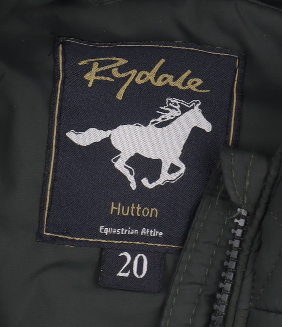 Rydale Women's Green Quilted Jacket Size 20