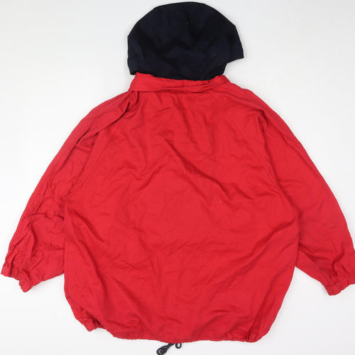 Vera Vanessa Red Anorak Jacket, M, Casual Unisex Outdoor