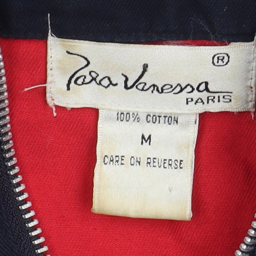 Vera Vanessa Red Anorak Jacket, M, Casual Unisex Outdoor