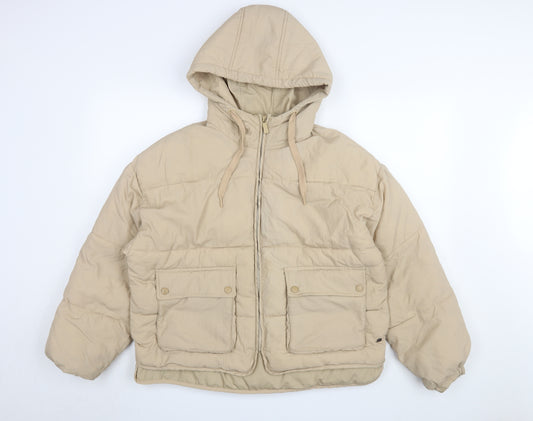 Pacific Republic Women's Beige Puffer Jacket Size 12