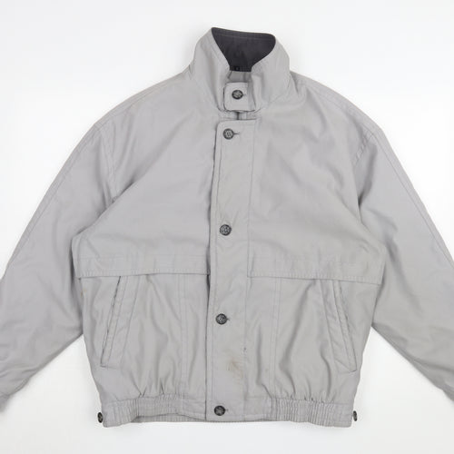 Baracuta Men's Grey Bomber Jacket Size S Polyester