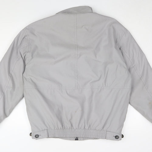 Baracuta Men's Grey Bomber Jacket Size S Polyester