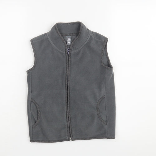 Mr. Cow Kids Boys Grey Sleeveless Jacket 7 Years