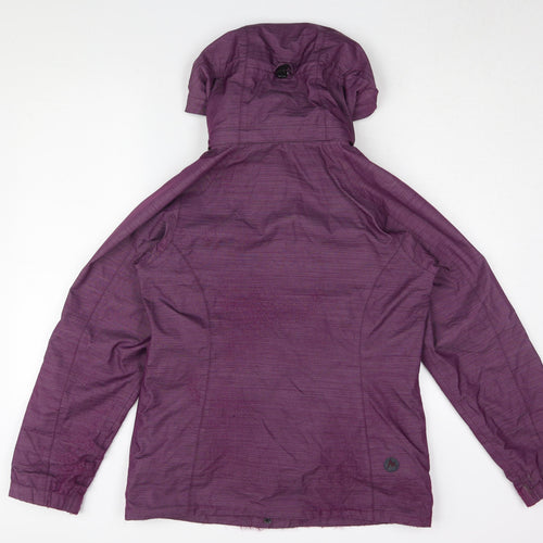 Marmot Women's Purple Hooded Rain Jacket M