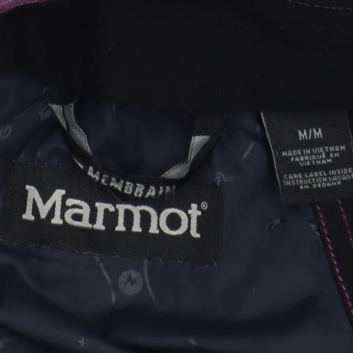 Marmot Women's Purple Hooded Rain Jacket M
