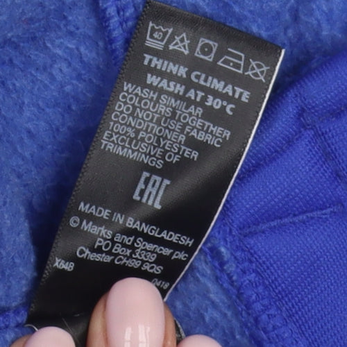 Marks and Spencer Women Blue Basic Jacket Size 18