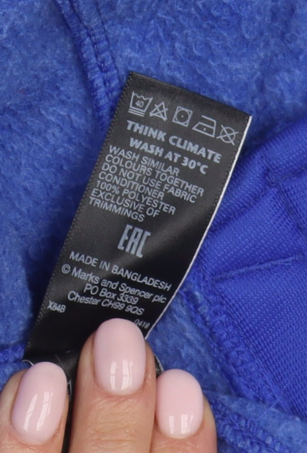 Marks and Spencer Women Blue Basic Jacket Size 18