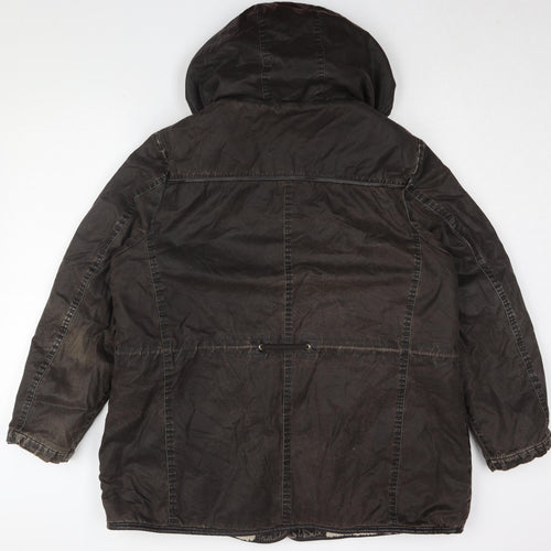 Marks and Spencer Women's Brown Fur Trim Parka Size 20
