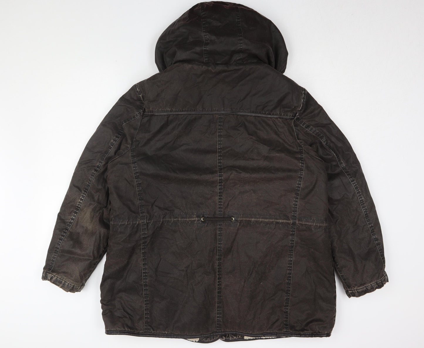 Marks and Spencer Women's Brown Fur Trim Parka Size 20