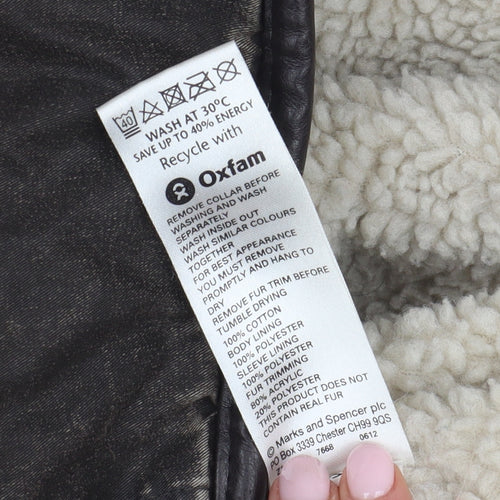 Marks and Spencer Women's Brown Fur Trim Parka Size 20