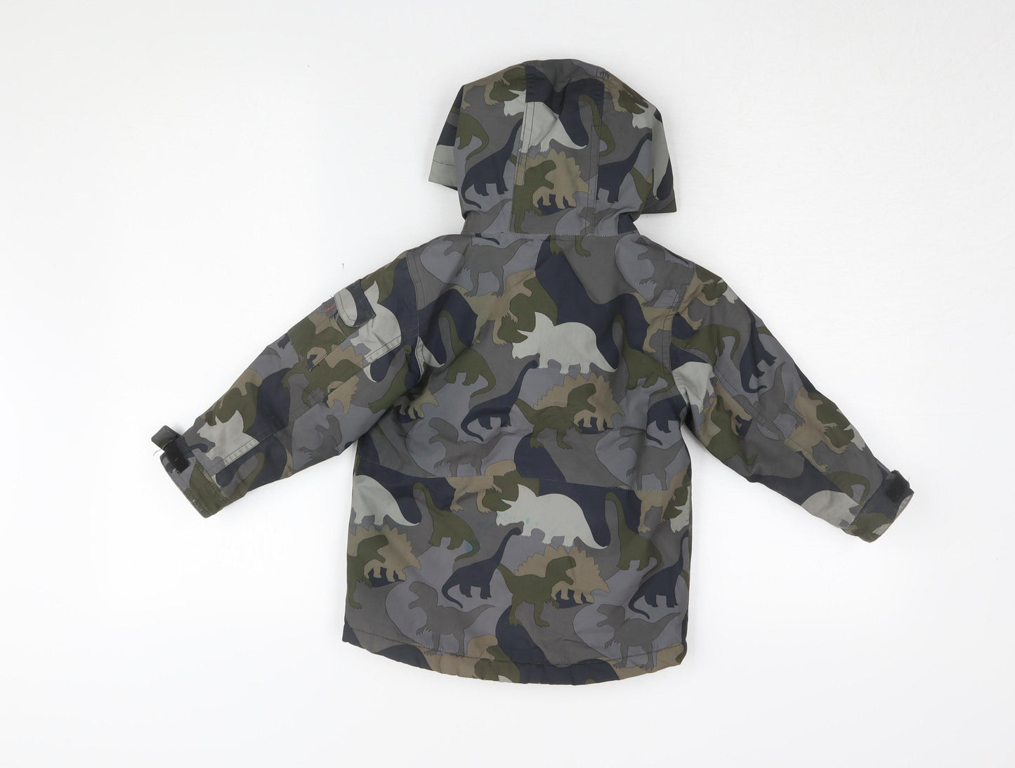 Next Boys Dinosaur Camouflage Winter Puffer Jacket, 2-3 Years