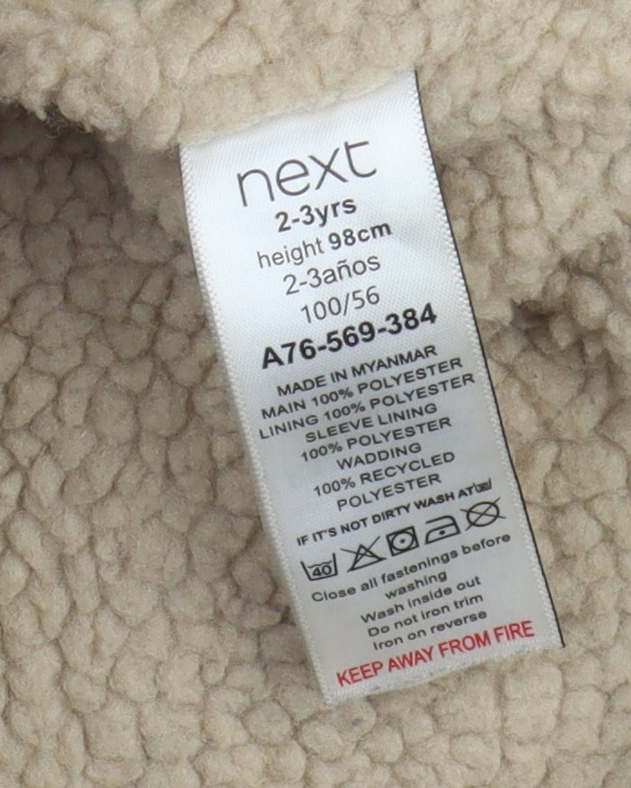 Next Boys Dinosaur Camouflage Winter Puffer Jacket, 2-3 Years