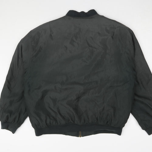Marks and Spencer Men's Green Bomber Jacket M