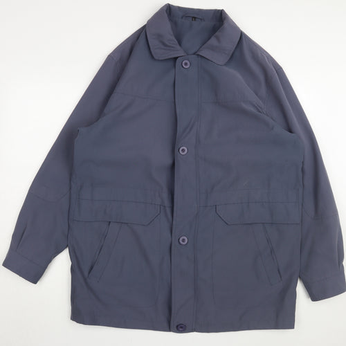 BHS Blue Unisex Mid-Length Jacket Size L - Casual