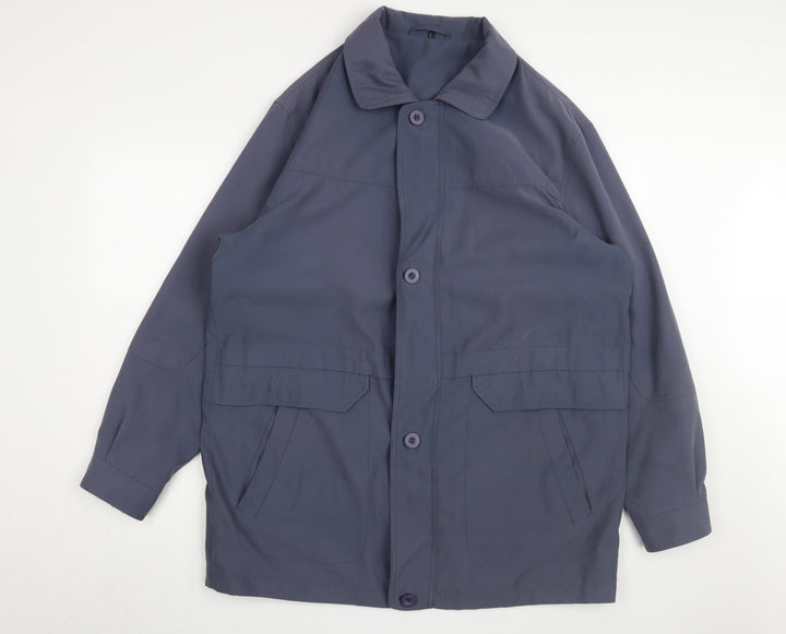 BHS Blue Unisex Mid-Length Jacket Size L - Casual