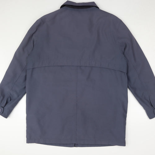 BHS Blue Unisex Mid-Length Jacket Size L - Casual