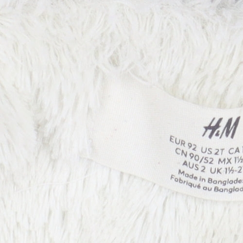 H&M Girls Blue Parka Coat 18-24 Months